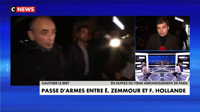 Attentats du 13 novembre; Eric Zemmour s'en est pris violemment à François Hollande hier soir devant le Bataclan: "C'est une honte de ne pas avoir protégé la France"