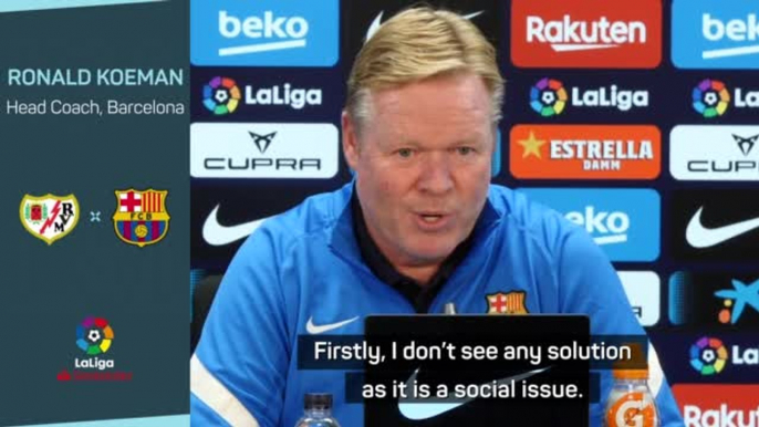 Barca fans 'lacked values' - Koeman on supporters surrounding his car after Clasico loss