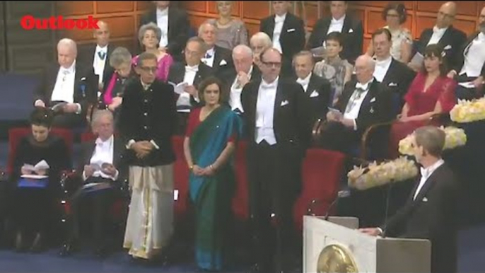 Abhijit Banerjee Wears Dhoti, Esther Duflo A Saree At Nobel Prize Ceremony