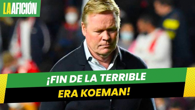 Despiden a Ronald Koeman, director técnico de FC Barcelona