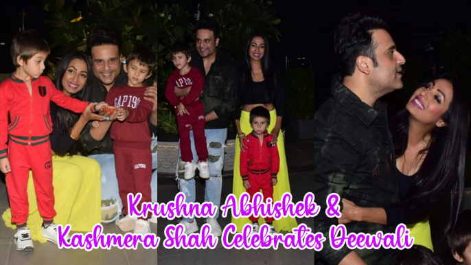 Krushna Abhishek & Kashmera Shah Celebrates Deewali