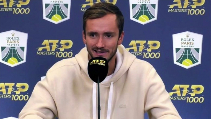 ATP - Rolex Paris Masters 2021 - Daniil Medvedev : "Je n'aime pas perdre donc je ne peux pas dire que je suis heureux !"