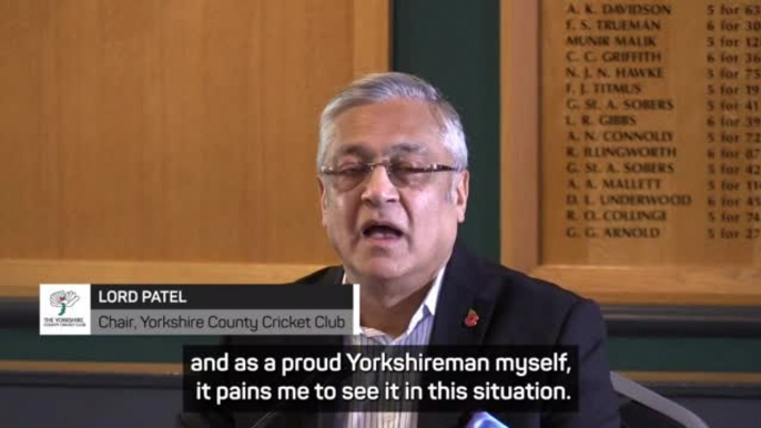 Thank Azeem Rafiq for his bravery in speaking out - Yorkshire CCC Chair