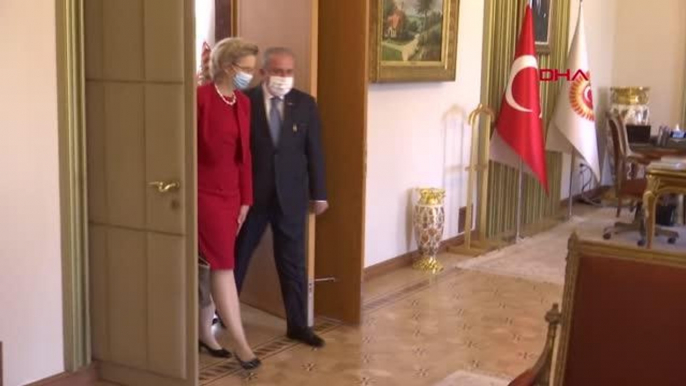 TBMM Başkanı Şentop, Avrupa Güvenlik ve İşbirliği Teşkilatı Parlamenter Asamblesi Başkanı Margareta Cederfelt ile görüştü