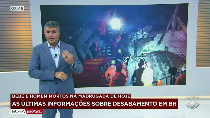 Um prédio de quatro andares desabou e atingiu duas casas. Cinco pessoas ficaram entre os escombros. Duas morreram: um homem, de 35 anos, e uma bebê, de um ano e oito meses.