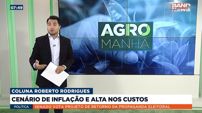 E hoje (08), na coluna do coordenador de Agronegócio da FGV, Roberto Rodrigues, avalia o cenário de inflação e a alta dos custos de produção no campo.Saiba mais em youtube.com.br/bandjornalismo#BandNews20anos