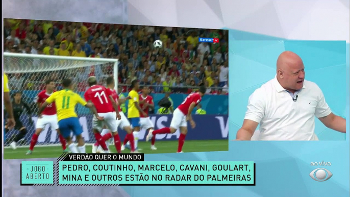 DEBATE! Teve de tudo no debate de hoje do Jogo Aberto. Os comentaristas discutiram sobre o possível pacotão de reforços do Palmeiras. Ronaldão deu a letra sobre a renovação de Cássio no Corinthians. VEM! #JogoAberto