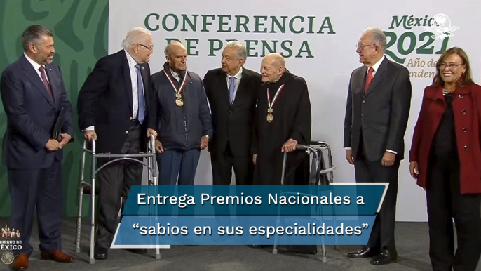 Entrega AMLO los Premios Nacionales de Ingeniería y Arquitectura 2020