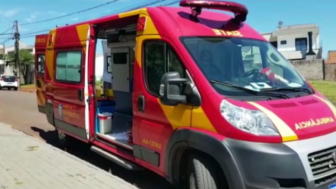 Idoso é socorrido após sofrer queda em residência no Pioneiros Catarinenses