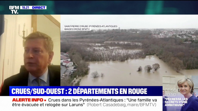 Crues dans les Pyrénées-Atlantiques: le préfet assure qu'il n'y a "pas de blessé" dans le département