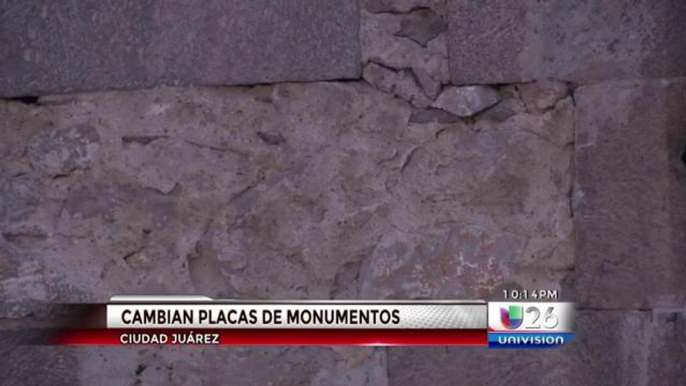 Buscan evitár robo de placas de metal en Juárez