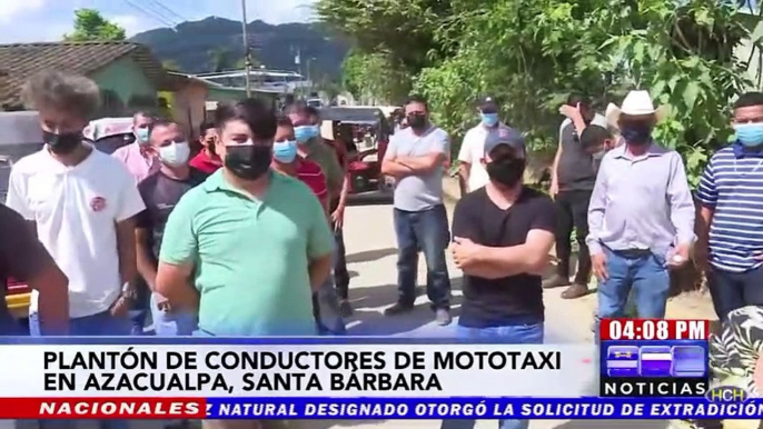 Conductores de mototaxi denuncian competencia desleal en Azacualpa, Santa Bárbara