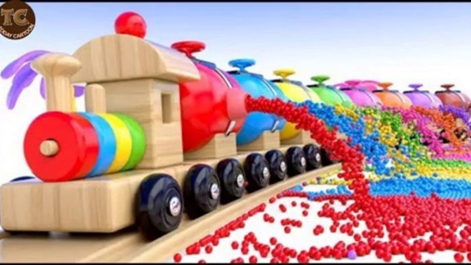 Learn Colors with Preschool Toy Train and Color Balls - Shapes & Colors Collection for Children