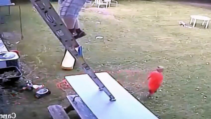 Dad Pays the Price for His Ladder Safety Stupidity