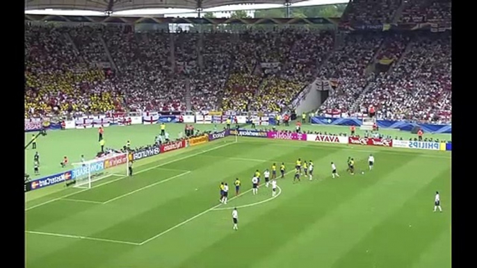 David Beckham's Free Kick Goal - England vs. Ecuador 2006