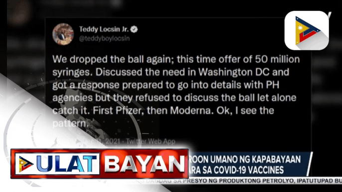 Sec. Duque, dumepensa sa sinabi ni Sec. Locsin hinggil sa pagbili ng mga syringe ng pamahalaan; DOH, tiniyak na handa na ang pamahalaan sa 2nd round ng Bayanihan, Bakunahan