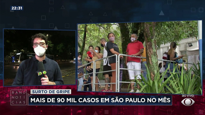 Depois do Rio de Janeiro, a cidade de São Paulo também enfrenta um surto de gripe. São mais de 90 mil casos registrados este mês.