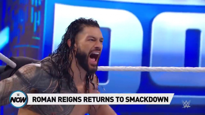 Roman Reigns returns to SmackDown as Brock Lesnar looms large_ WWE Now, Dec. 17, 2021 ( 720 X 1280 )