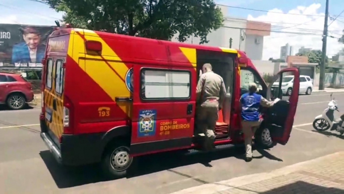 Mulher fica ferida ao sofrer queda no Bairro Ciro Nardi, em Cascavel