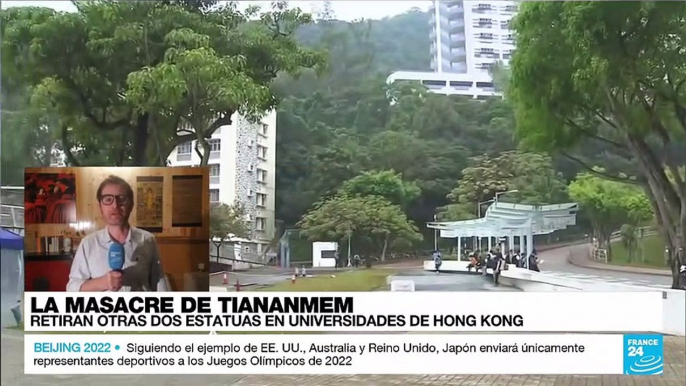 Informe desde Beijing: Hong Kong retiró otras estatuas en memoria a las víctimas de Tiananmen