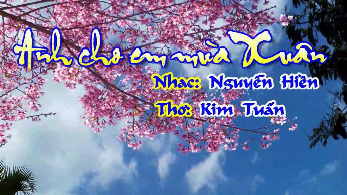 [Karaoke] ANH CHO EM MÙA XUÂN - Nguyễn Hiền - Phổ thơ: Kim Tuấn (Giọng Nữ: Sôi động)