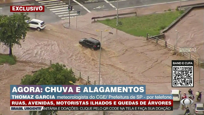 Santo André foi uma das cidades mais atingidas. Segundo CGE, houve pontos em que choveu 80 mm em apenas uma hora.