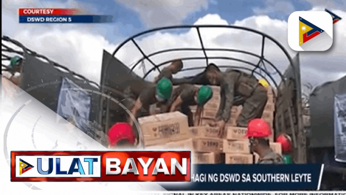 2-K family food packs, ipinamahagi ng DSWD sa Southern Leyte - NHA, nagbigay ng tulong para sa mga biktima ng sunog sa Samal - Higit P7.7-M halaga ng educational assistance, ipinamahagi ng Pampanga LGU sa mga estudyante