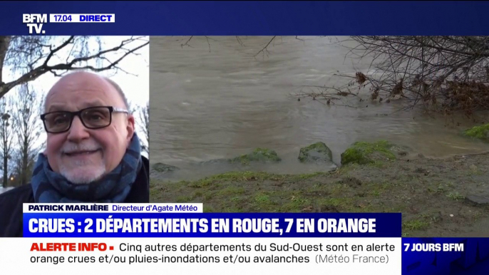 Intempéries: "Les crues seront beaucoup plus importantes que celles du mois de décembre", assure le directeur d'Agate Météo