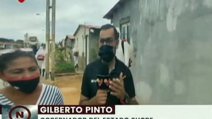 MSV realizó jornada de desinfección en viviendas del Urb. "Villa Bolivariana" del Estado Sucre