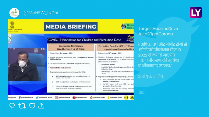 Covid-19 Booster ‘Precaution’ Dose To Be Of The Same Vaccine As Previous Doses Says Health Ministry