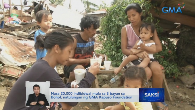 Nasa 20,000 indibidwal mula sa 8 bayan sa Bohol, natulungan ng GMA Kapuso Foundation | Saksi