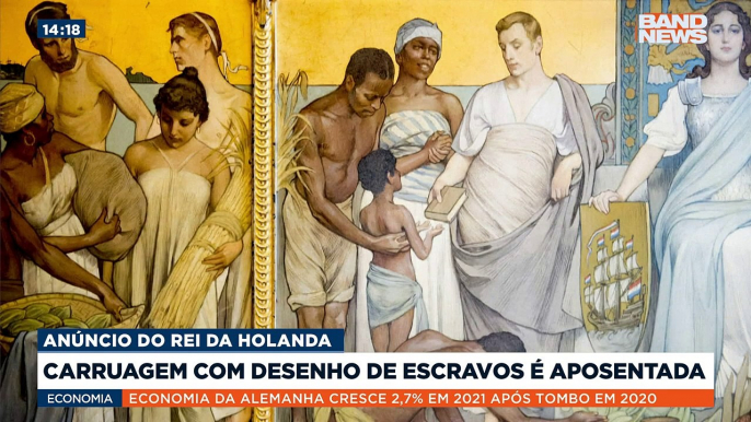 Depois de muita pressão, o rei da Holanda anunciou que não vai mais usar uma carruagem com desenhos de negros escravizados.Saiba mais em youtube.com.br/bandjornalismo