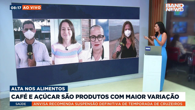 A alta dos alimentos fica acima da inflação em 2021 e o café e o açúcar são os produtos com maior variação. Quem traz mais informações é a repórter de Taubaté, Juliana Sever.Saiba mais em youtube.com.br/bandjornalismo#BandNews