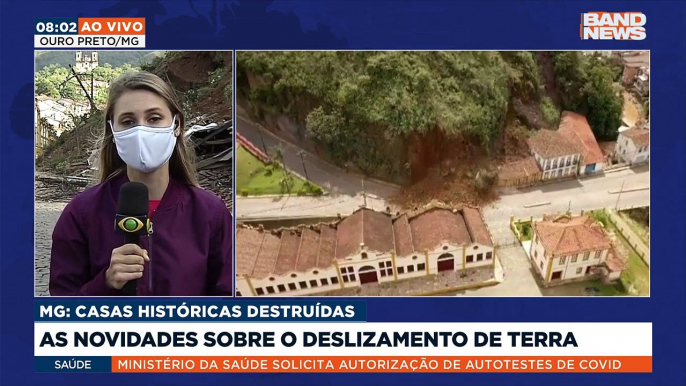 Susto e desespero em Minas Gerais. Moradores flagraram o momento em que que um deslizamento de terra destruiu duas casas históricas na cidade de Ouro Preto.Saiba mais em youtube.com.br/bandjornalismo#BandNews #OuroPreto #MG