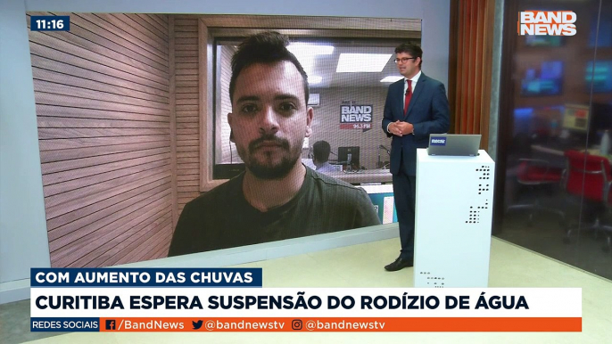 Com o aumento das chuvas Curitiba espera suspensão de rodízio de água.Saiba mais em youtube.com.br/bandjornalismo