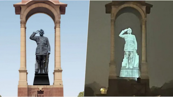 Why political slugfest on hologram statue of Netaji Bose?