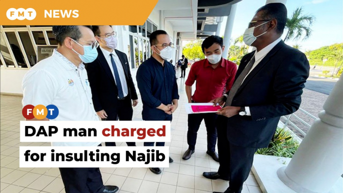 DAP Youth leader charged with insulting behaviour during Najib visit