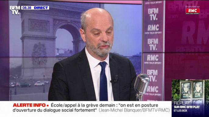 Jean-Michel Blanquer annonce que 4% des classes sont actuellement fermées dans les écoles primaires