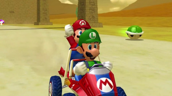 GameCube Gameplay - Mario Kart Double Dash - 50cc Mushroom Cup Grand Prix - Mario and Luigi