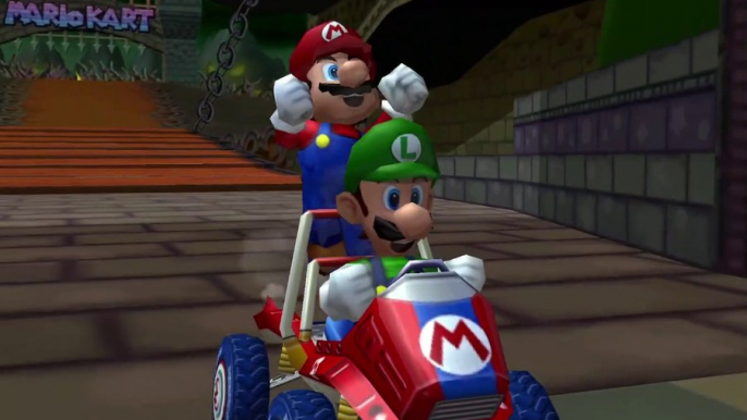 GameCube Gameplay - Mario Kart Double Dash - 50cc Special Cup Grand Prix - Mario and Luigi