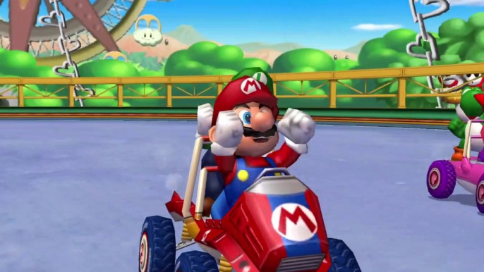 GameCube Gameplay - Mario Kart Double Dash - Baby Park - Mario and Luigi