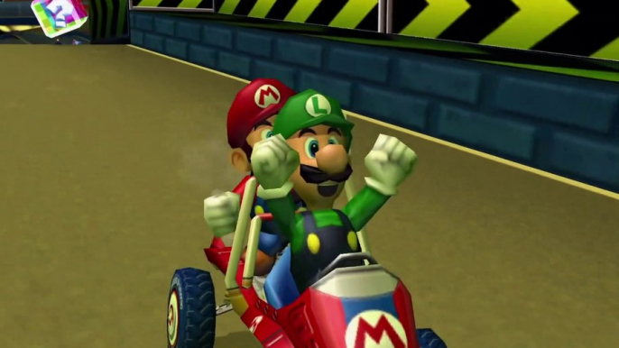 GameCube Gameplay - Mario Kart Double Dash - Mushroom City - Mario and Luigi