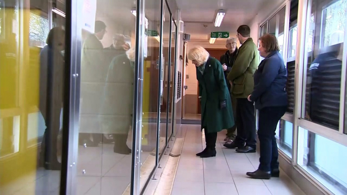 Camilla meets Paul O’Grady and Sausage at dogs home visit