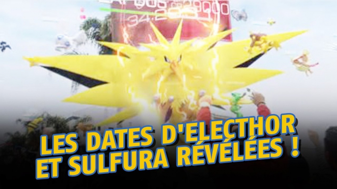 Pokémon Go : on sait quand arriveront Sulfura et Electhor dans les raids légendaires