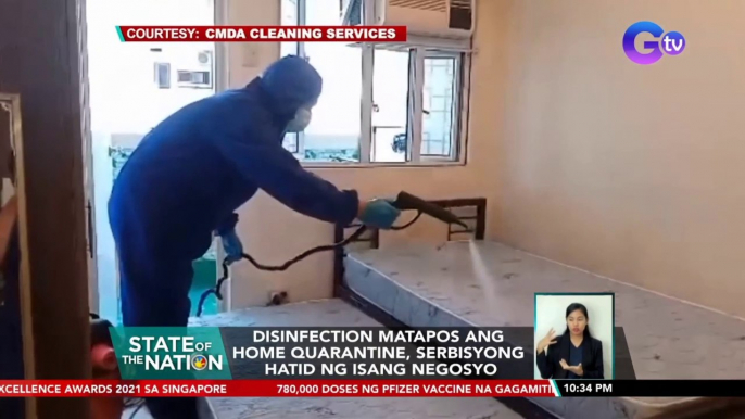 Disinfection matapos ang home quarantine, serbisyong hatid ng isang negosyo | SONA