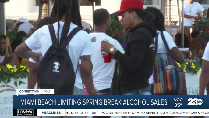 Miami Beach limiting Spring Break alcohol sales