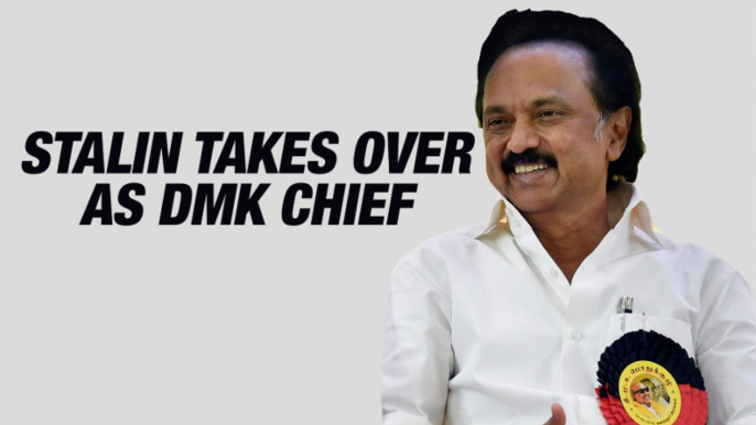 MK Stalin Takes Over Reins Of DMK