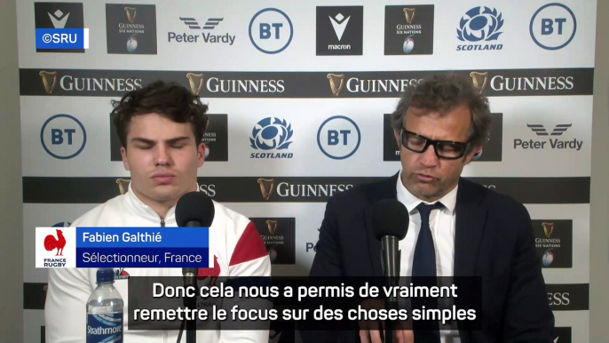 Galthié :  « On a bien réagi » - Rugby - Tournoi des 6 nations - Bleus