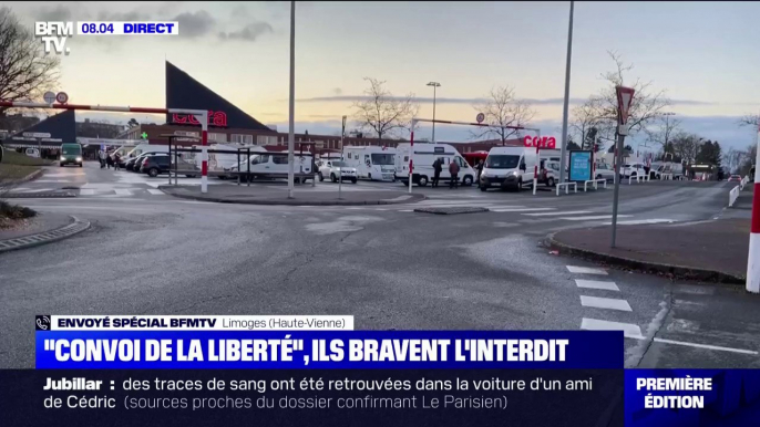 "Convoi de la liberté": un cortège d'une centaine de véhicules s'apprête à quitter Limoges en direction de Paris