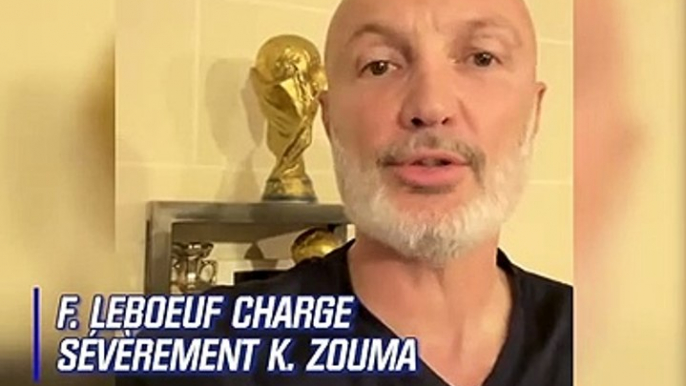 La colère de Frank Leboeuf qui s'adresse à Kurt Zouma après sa vidéo où il s'en prend violemment à son chat : "T'as craqué ou quoi ? C’est comme si tu frappais un enfant ! Ça va pas du tout, là, mec, faut que tu te reprennes !"